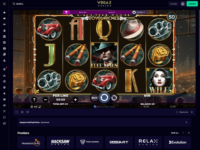 Vegaz Casino screenshot 4