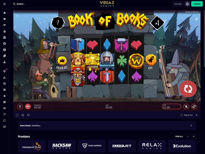 Vegaz Casino screenshot 5