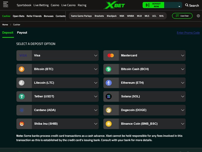 Xbet Casino screenshot 3