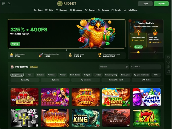 RioBet Casino screenshot 1