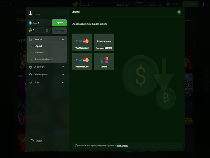 RioBet Casino screenshot 3
