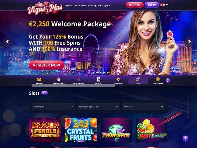 Win Vegas Plus lobby