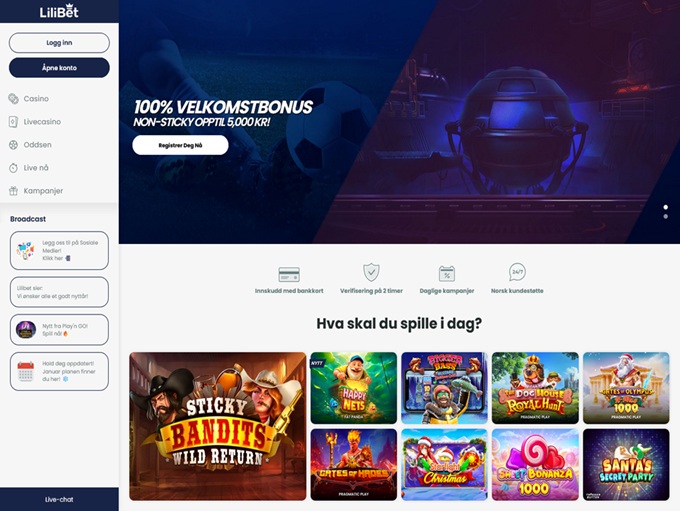LiliBet Casino screenshot 1