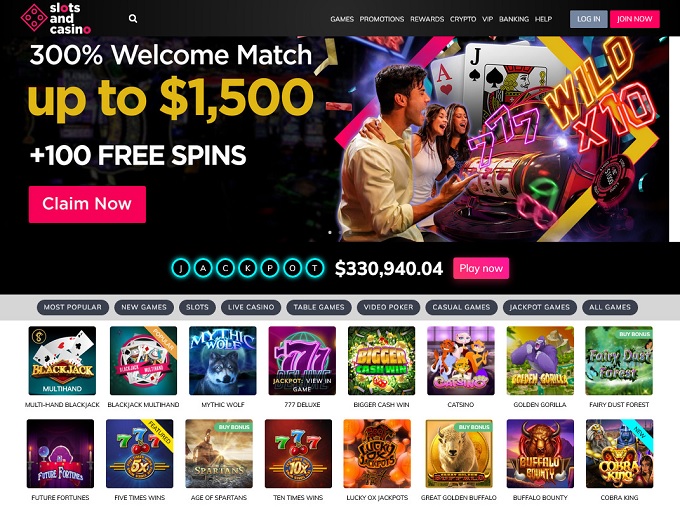 Slots And Casino lobby