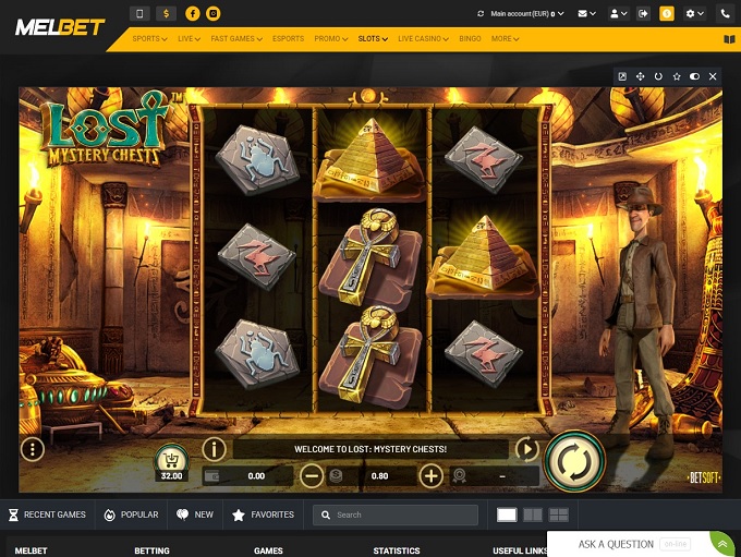 MELBET Casino screenshot 4