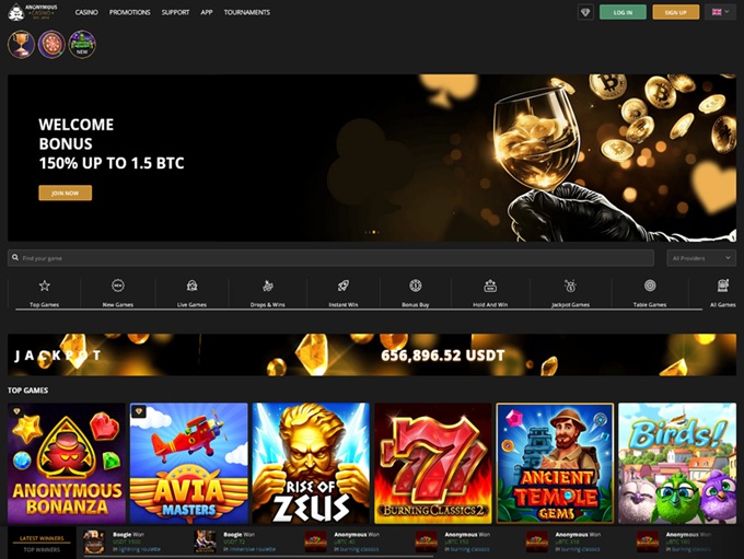 Anonymous Casino lobby