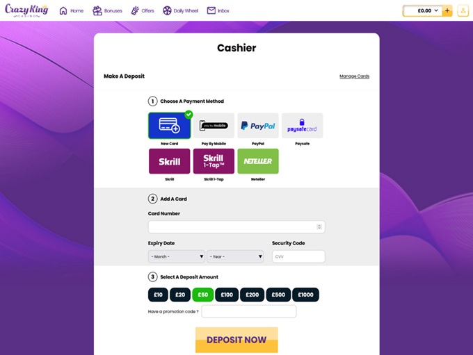 Crazy King Casino screenshot 3