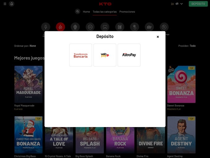 KTO Casino screenshot 3