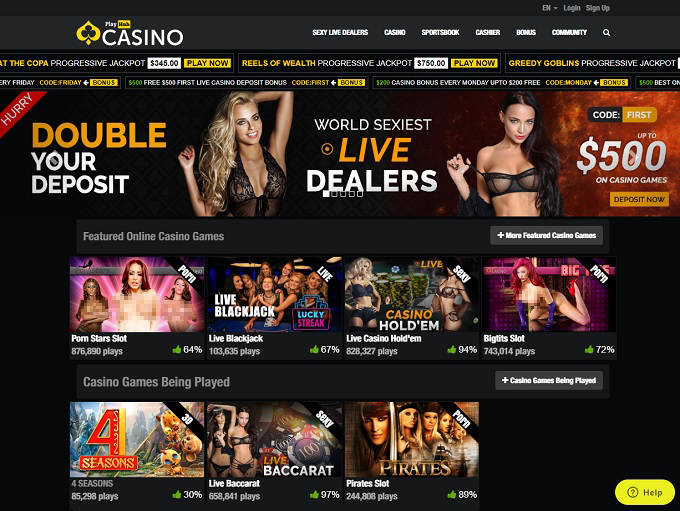 Playhub Casino lobby