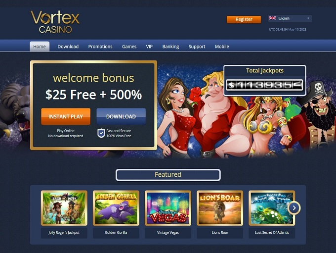 Vortex Casino screenshot 1