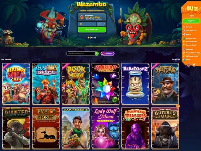 Wazamba screenshot 1