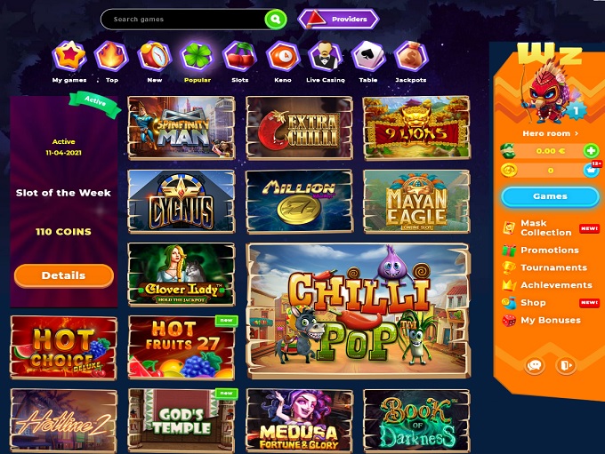 Wazamba screenshot 2