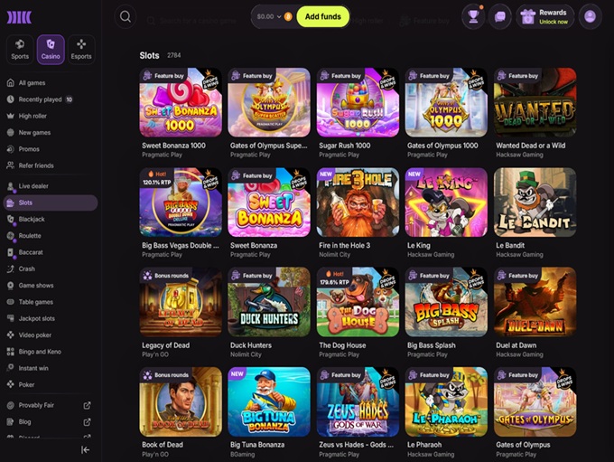 Cloudbet Casino screenshot 2
