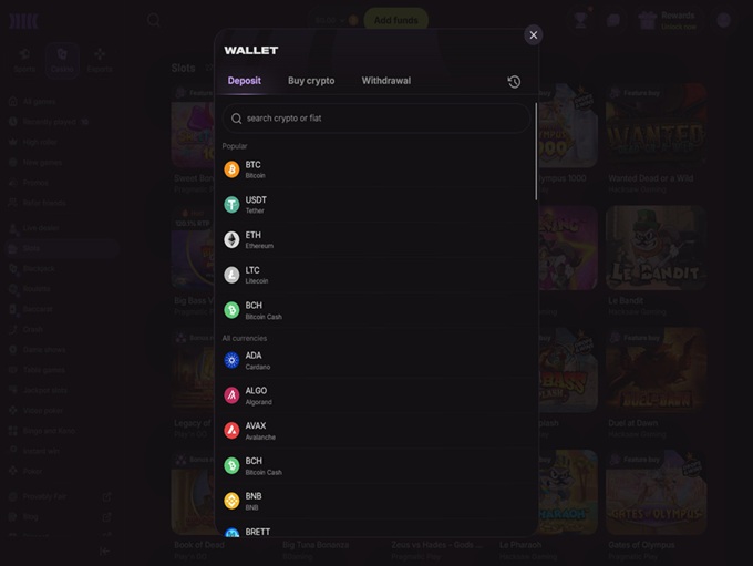Cloudbet Casino screenshot 3