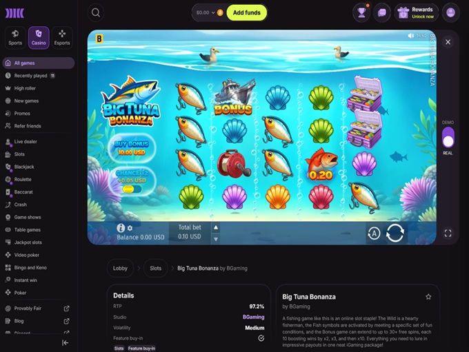 Cloudbet Casino screenshot 4