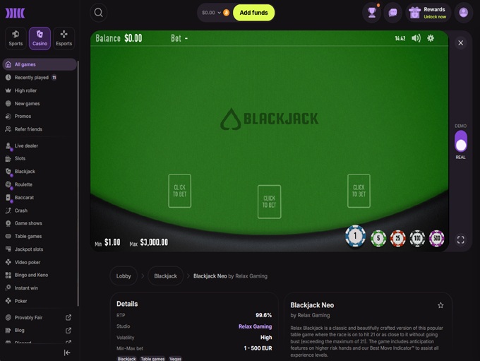 Cloudbet Casino screenshot 6