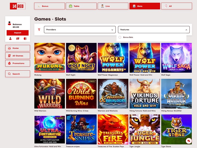 14Red Casino screenshot 2