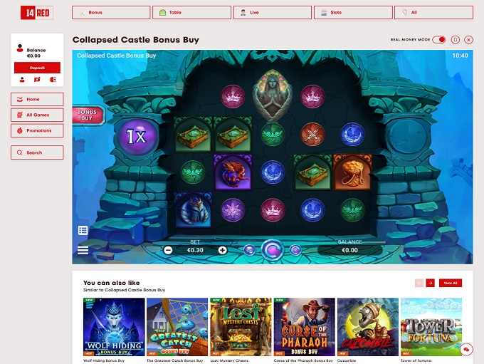14Red Casino screenshot 4