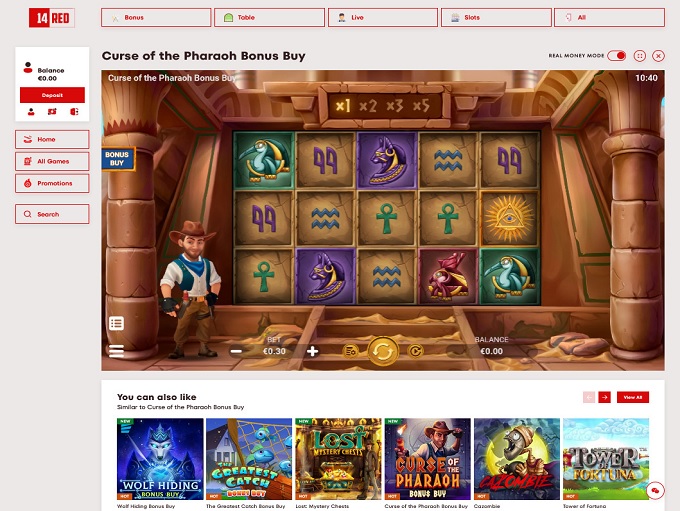 14Red Casino screenshot 5