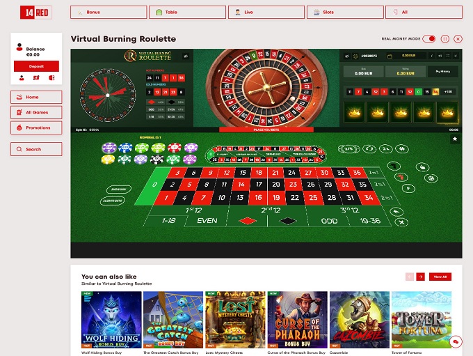 14Red Casino screenshot 6