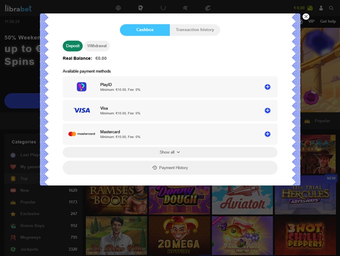 LibraBet Casino screenshot 3