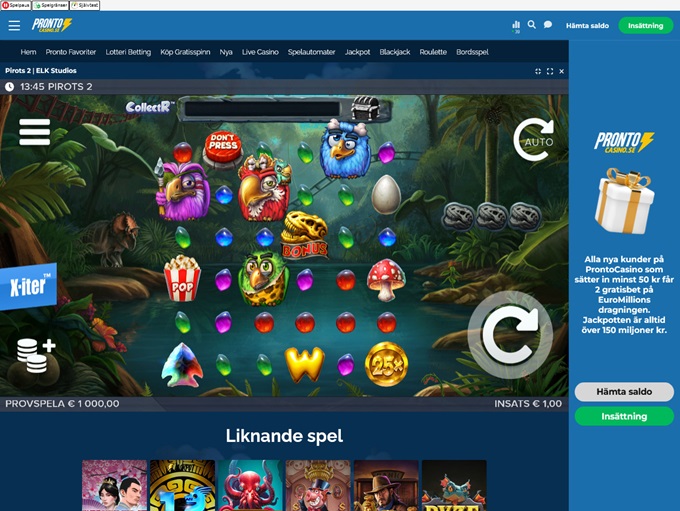 Pronto Casino screenshot 4