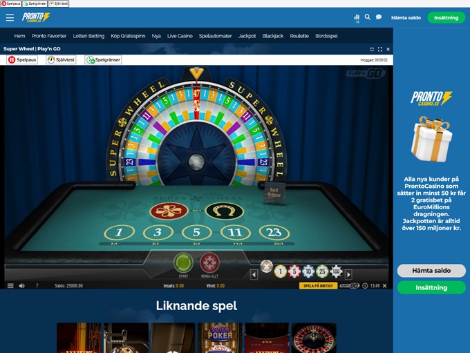 Pronto Casino screenshot 6