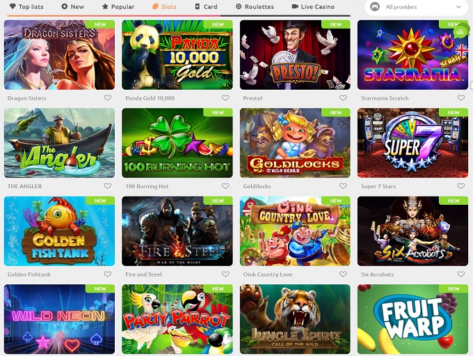 Cadoola Casino screenshot 2