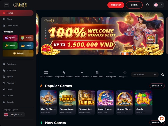Live Casino House lobby