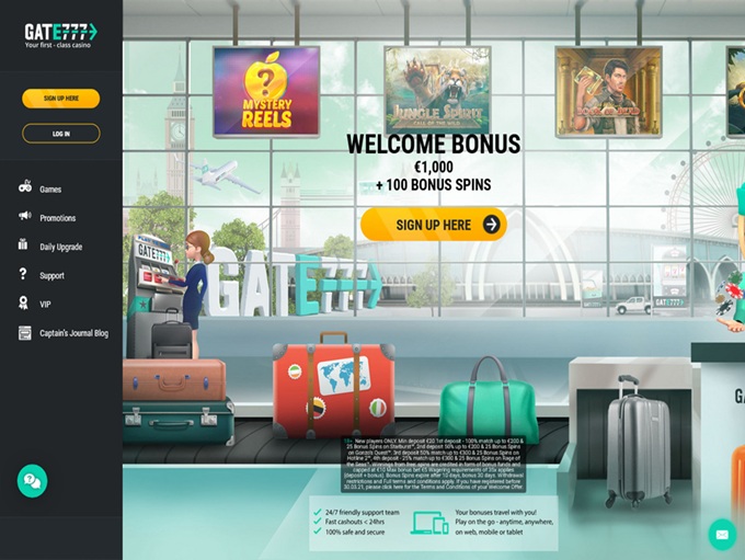 Gate777 Casino lobby