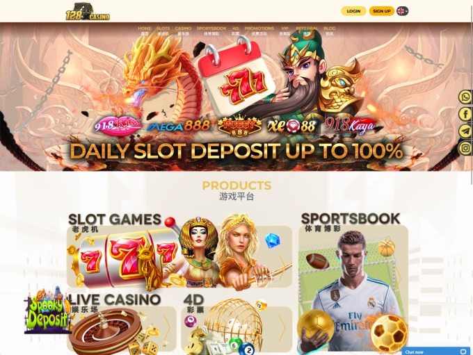 128Casino lobby