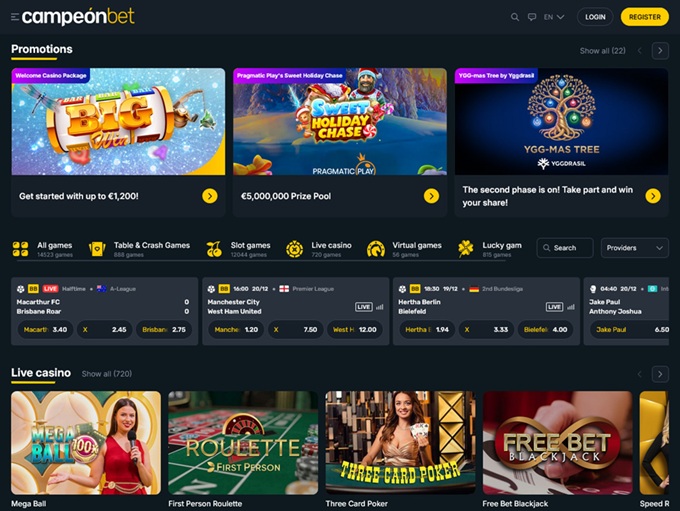 Campeonbet Casino screenshot 1