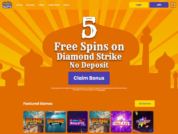 Aladdin Slots Casino lobby