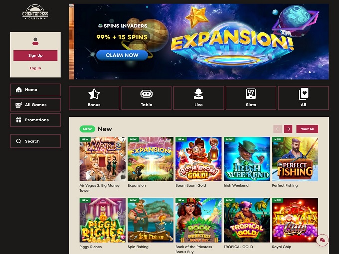 OrientXpress Casino lobby