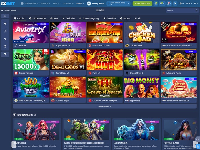 1XBET Casino screenshot 2
