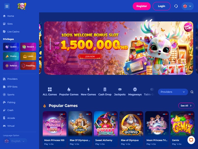 Happy Luke Casino lobby