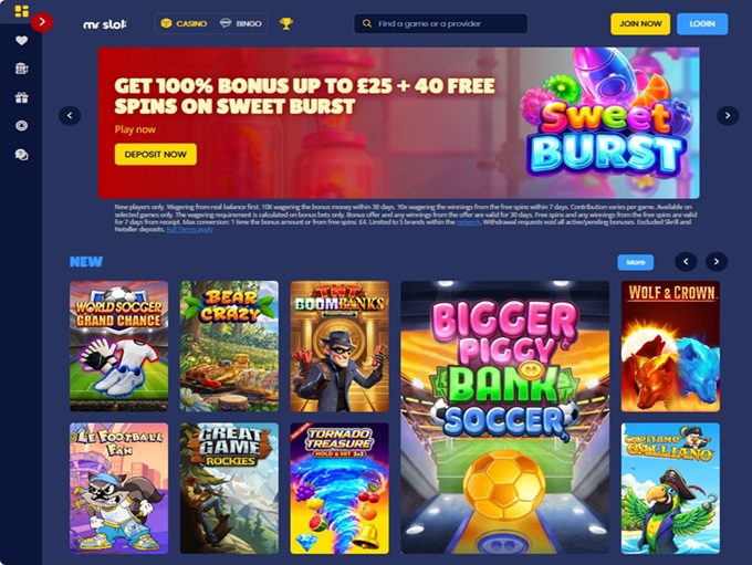 Mr Slot lobby