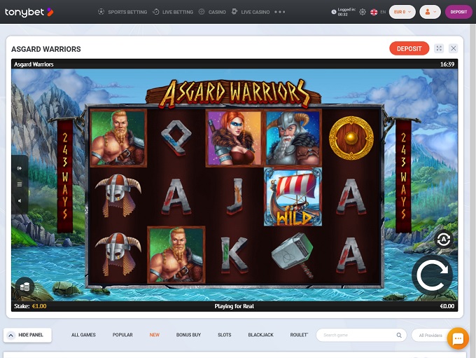 TonyBet Casino screenshot 5