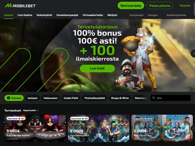 Mobilebet Casino lobby