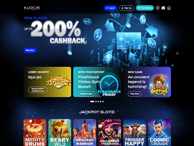 Kudos Casino lobby