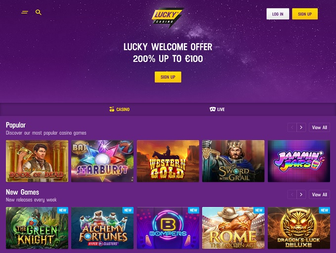 LuckyCasino screenshot 1