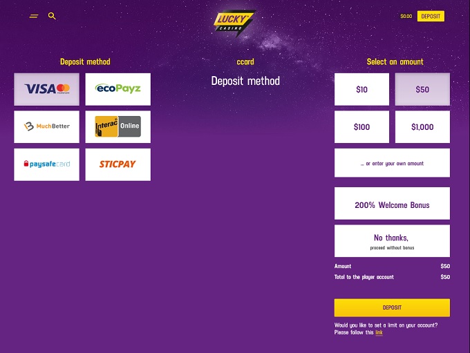 LuckyCasino screenshot 3