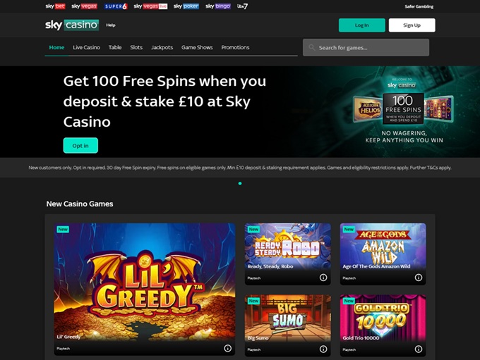 Sky Casino lobby
