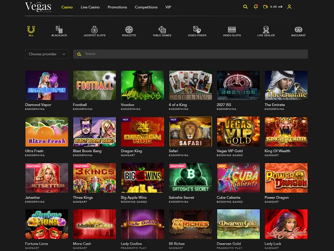 VegasCasino.io screenshot 2