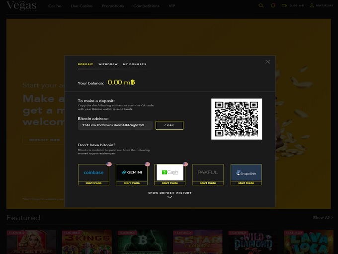 VegasCasino.io screenshot 3
