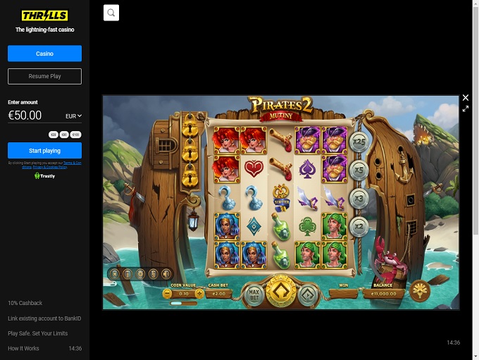 Thrills Casino screenshot 4