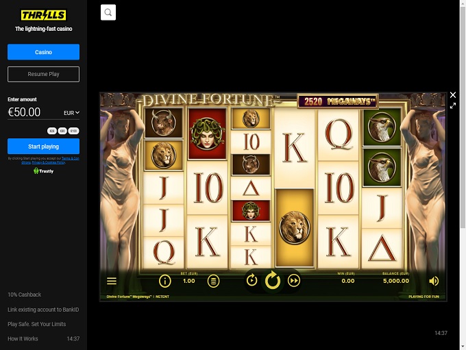 Thrills Casino screenshot 5