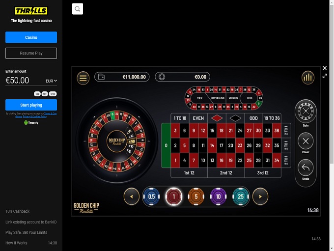 Thrills Casino screenshot 6