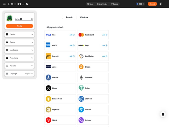 Casino-X screenshot 3