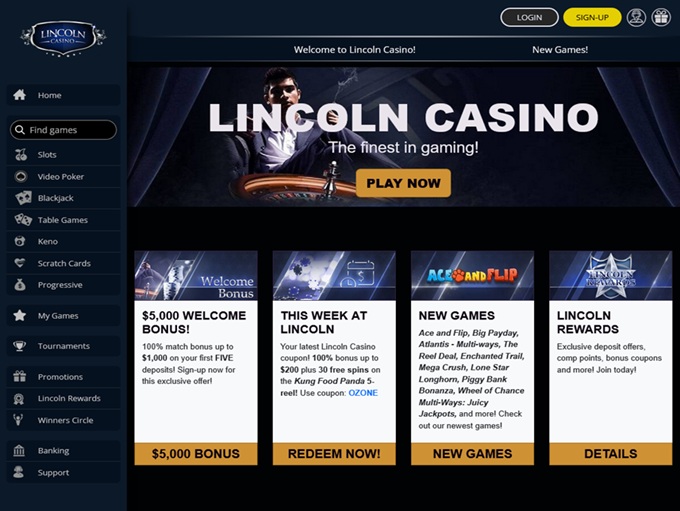 Lincoln Casino lobby